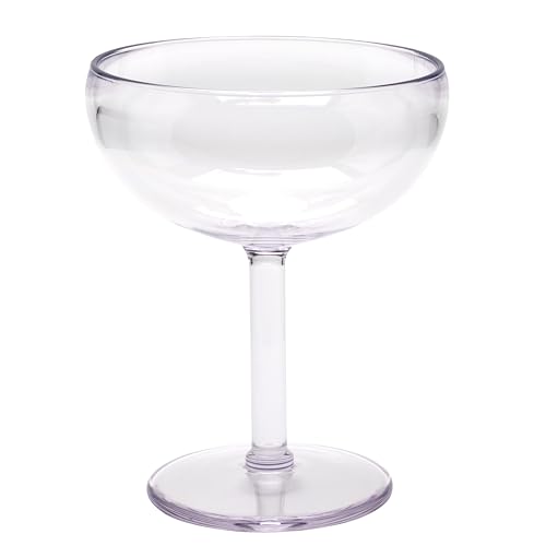 G.E.T. SW-1405-1-SAN-CL-EC Heavy-Duty Shatterproof Plastic Margarita Glasses, BPA Free, 12 Ounce (Set of 4)