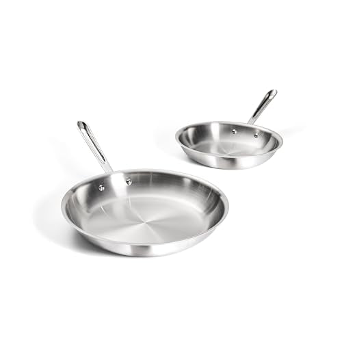 All-Clad D3 Stainless Steel 10 and 12 inch Frying Pans
