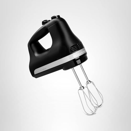KitchenAid 5 Ultra Power Speed Hand Mixer, KHM512, Black Matte