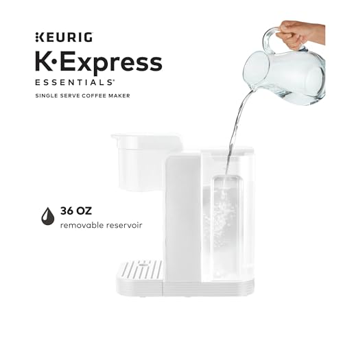 Keurig K Express Essentials Single Serve K Cup Coffee Maker (White)