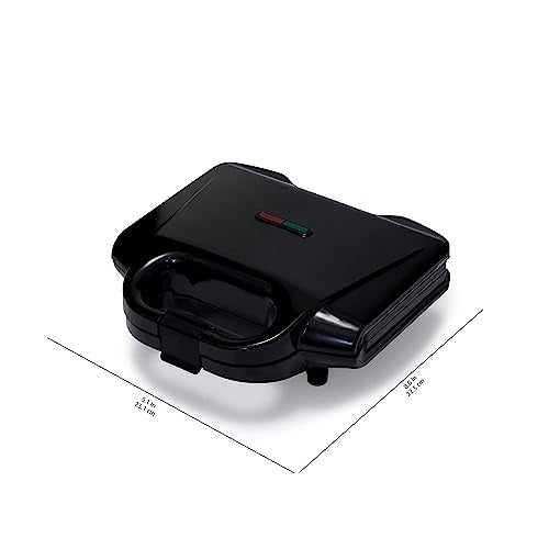 Amazon Basics 2-Slice Waffle Maker with Non-Stick Coating, Easy to Clean, 700W, Black