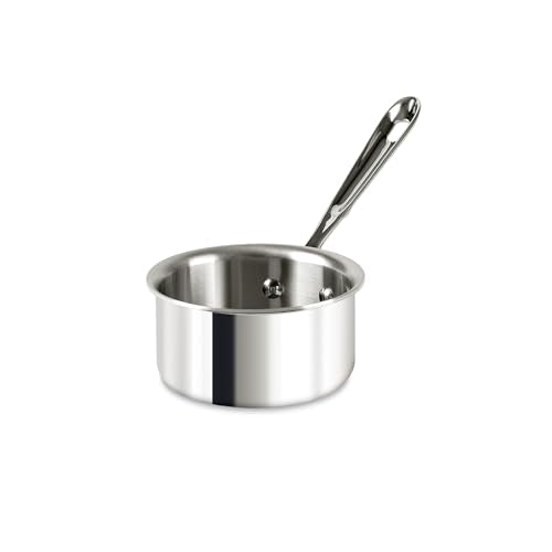 All-Clad D3 Stainless Steel 0.5 Quart Butter Warmer Saucepan- Made in the USA- The Original Bonded Professional Cookware