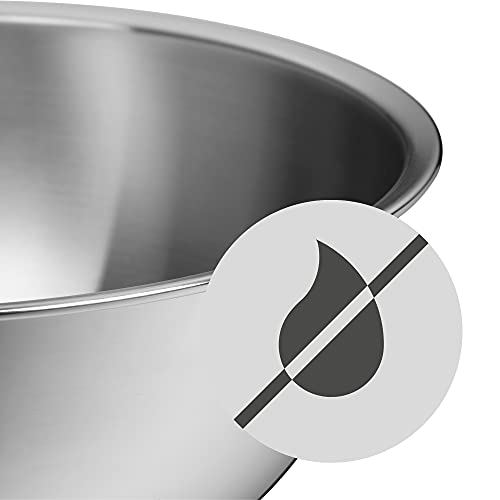 WMF 645709990 Gourmet Bowl Set for Kitchen 4-Piece, Cromargan Stainless Steel, Multifunctional, Mixing Bowl, Serving Bowl, Stackable