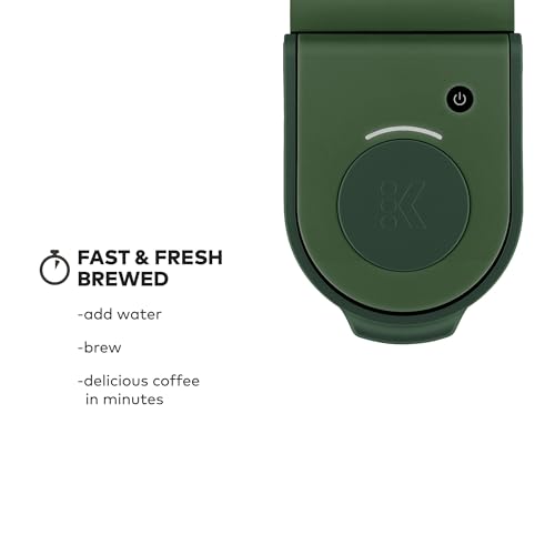 Keurig K-Mini Single Serve K-Cup Pod Coffee Maker, 6 to 12oz Brew size, with Cord Storage, Perfect for Small Spaces, Evergreen