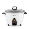 AROMA Rice Cooker, 10-Cup (Uncooked) / 20-Cup (Cooked), Steamer, Auto Keep Warm, Soup Maker, Oatmeal Cooker, Large Rice Cooker, 5 Qt, White, ARC-360-NGP