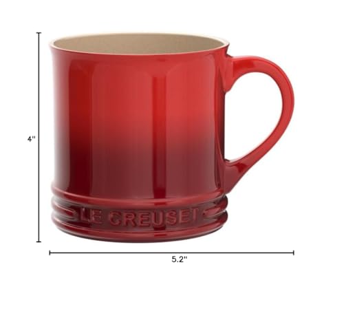 Le Creuset Stoneware Vancouver Mug, 14 oz., Cerise