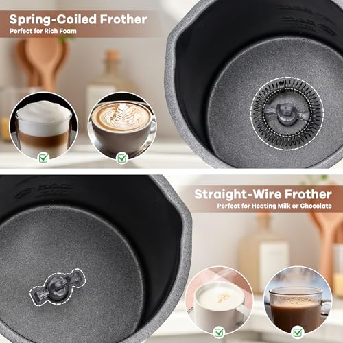 4-in-1 Electric Milk Frother Foam Maker for Latte, Cappuccino, Coffee Lover - My Kitchen Products