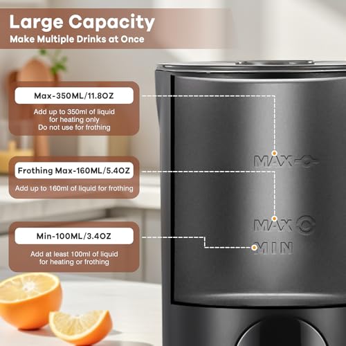 4-in-1 Electric Milk Frother Foam Maker for Latte, Cappuccino, Coffee Lover - My Kitchen Products