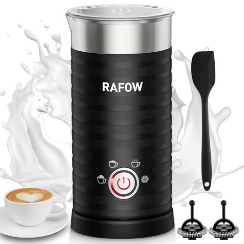 4 In 1 Electric Milk Frother Steamer - Hot and Cold Coffee Foam Froth Maker 350ml/12oz, Automatic Milk Warmer Foamer for Latte, Cappuccinos, Macchiato, Chocolate - My Kitchen Products