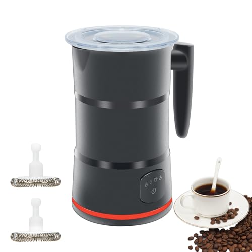 4 in 1 Electric Milk Frother, Steamer with Warming function, Automatic Hot and Cold Milk Frother, Coffee Frother, Latte, Hot Chocolate, Macchiato, Cappuccino (Black) - My Kitchen Products