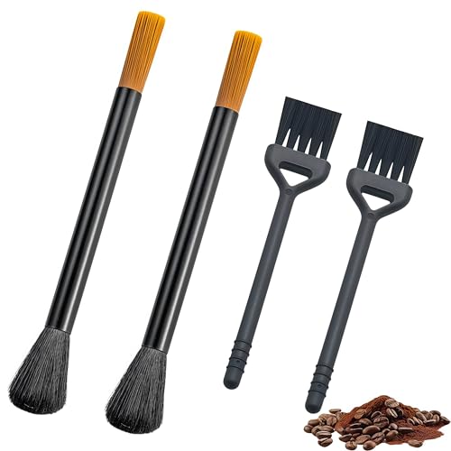 4 PCS Coffee Grinder Cleaning Brush, Espresso Brush Accessories Machine Cleaning Brush for Barista and Home Kitchen - My Kitchen Products