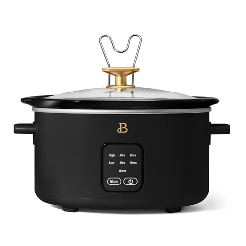 4-Qt Digital Slow Cooker with Smart Touch Screen, Removable Pot, Timer Presets, Ideal for Small Families - My Kitchen Products