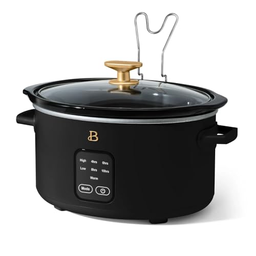 4-Qt Digital Slow Cooker with Smart Touch Screen, Removable Pot, Timer Presets, Ideal for Small Families - My Kitchen Products