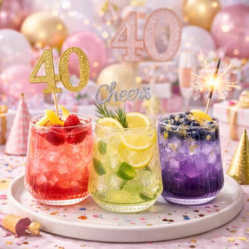 40 count 12 Ounce Ribbed Cups Origami Unbreakable Stemless Plastic Wine Champagne Whiskey Glasses Elegant Durable Disposable Indoor Outdoor Ideal for Home, Office, Bars, Wedding, Ripple (Clear) - My Kitchen Products