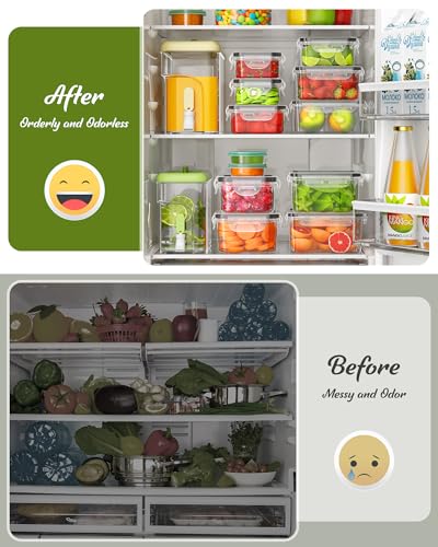 40 Piece Food Storage Containers with Lids(20 Containers & 20 Lids), BPA-Free Plastic Food Containers for Kitchen Storage and Organization, Leak Proof Meal Prep Container, Includes Labels & Pen - My Kitchen Products