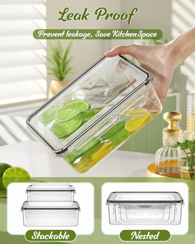 40 Piece Food Storage Containers with Lids(20 Containers & 20 Lids), BPA-Free Plastic Food Containers for Kitchen Storage and Organization, Leak Proof Meal Prep Container, Includes Labels & Pen - My Kitchen Products