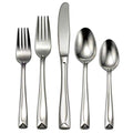 Oneida Silverware Set, Lincoln 45-Piece Everyday Flatware Set, Service For 8, 18/0 Stainless Steel, Medium Weight, Dishwasher Safe, Knives Spoons And Forks Sets, Utensils (Silver, 45 Piece)