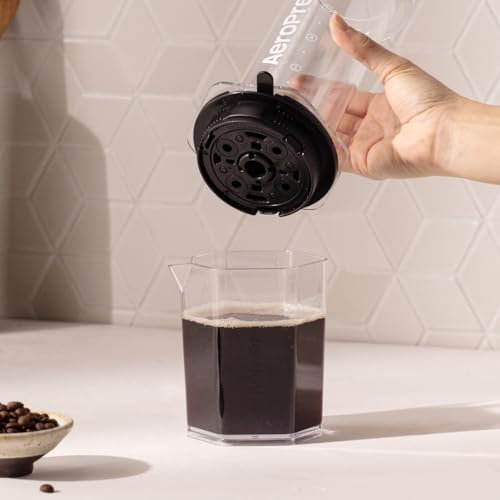 AeroPress XL Flow Control Filter Cap, Prevents Drip-Through for Full Control Over Grind Size & Time, Brew Classics, Espresso Style, Lattes, Cold Brew & More, Fits XL Size AeroPress Manual Coffee Maker