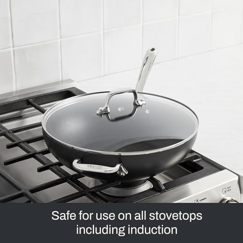 All-Clad HA1 Expert Cookware, Nonstick Chef's Pan with Lid, 12 inch