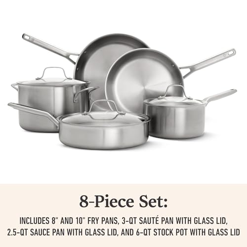 Calphalon Stainless Steel 8-Piece Cookware Set