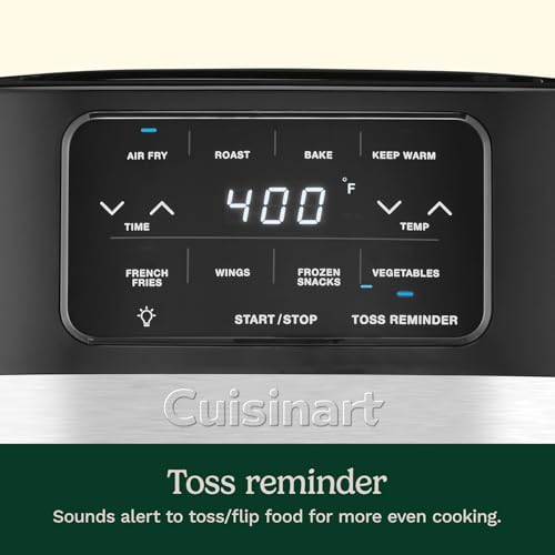 Cuisinart 4.5-Qt Basket Air Fryer, Interior light, Dishwasher-Safe Parts, 4 Presets, Roast, Bake, Broil, Air Fry & Keep Warm for Quick & Easy Meals (AIR-160C)