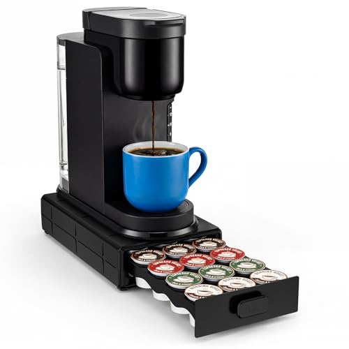 EVERIE Coffee Pod Organizer Drawer for Keurig K-Cup Pods, Holds 18 Pods, Compact, Easy-Access Design with Smooth