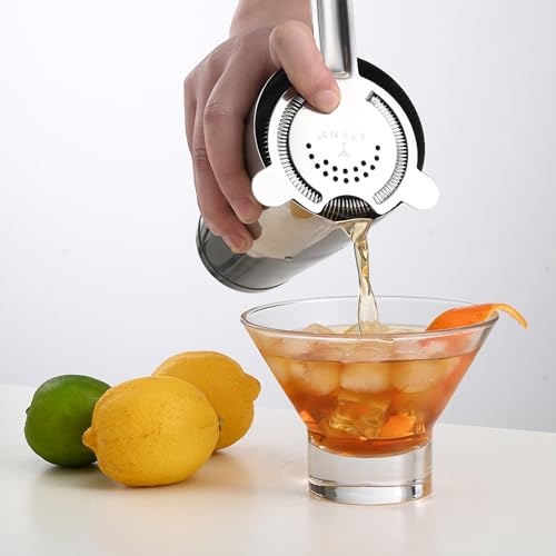 Etens Cocktail Strainer 2 Pack, Bulk Bar Strainers for Bartending, Martini Strainer for Boston Shaker Mixing Glass, Bartender Hawthorne Strainer w/Removable Spring – Bar Supplier for Restaurant