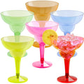 JOYIN 36 Packs Plastic Margarita Glasses Cups 12 oz Disposable Cinco De Mayo Fiesta Party Decoration for Fun Taco Party Supplies, Neon Cocktail Cups, Mexican Theme for Carnivals