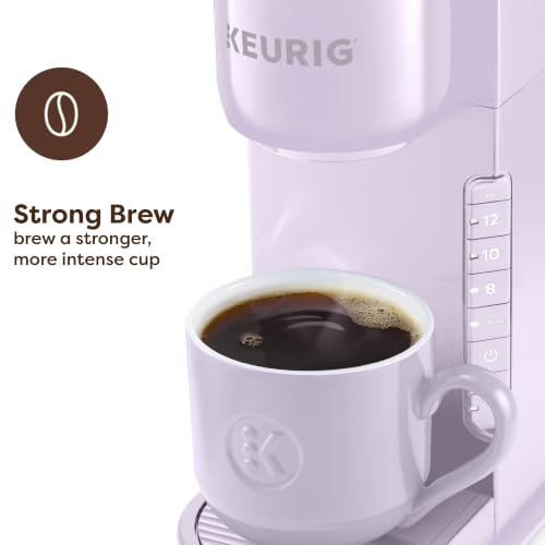 Keurig K-Express Single Serve K-Cup Pod Coffee Maker, 3 Brew Sizes, Strong Button Feature, 42oz Removable Reservoir, Lavender