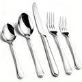 KIKCOIN 40 Pack Silverware Set for 8, Food-Grade Stainless Steel Flatware Set, Heavy Duty Mirror Polished Cutlery Utensils Set with Knives Spoons and Forks Set for Home Kitchen Restaurant Wedding