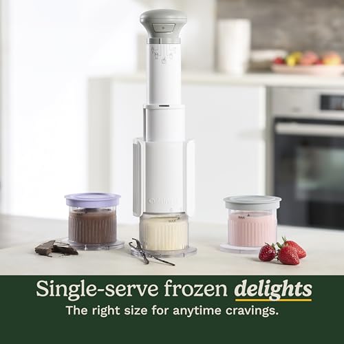 Cuisinart Ice Cream Maker – Cuisinart FastFreeze 5-in-1 Ice Cream, Milkshakes, Slushies, Sorbets and Mix-Ins, Freeze Wand, Two 0.5-Pint Mixing Cups with Lids, Easy to Clean, ICE-FD10