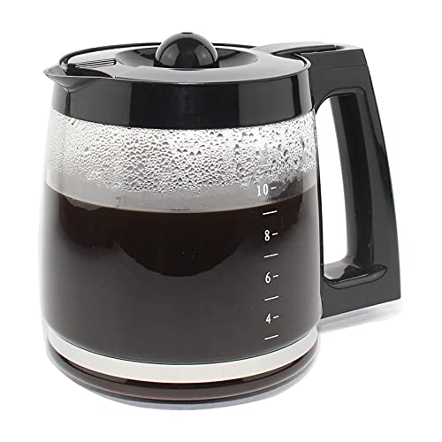 12-Cup Glass Carafe Replacement Compatible with Hamilton Beach Coffeemaker Models 46310, 49976, 49966, 49350, 49957