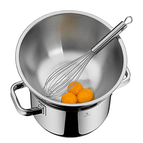 WMF 645709990 Gourmet Bowl Set for Kitchen 4-Piece, Cromargan Stainless Steel, Multifunctional, Mixing Bowl, Serving Bowl, Stackable