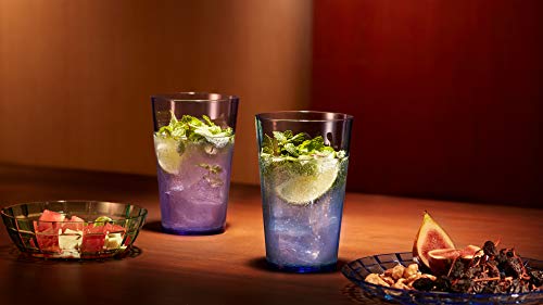 SCANDINOVIA - 19oz Unbreakable Premium Drinking Glasses Set of 6 - Super Grade Acrylic Plastic - Perfect for Gifts - Dishwasher Safe - Stackable - Drinkware Cups Reusable Water Tumbler