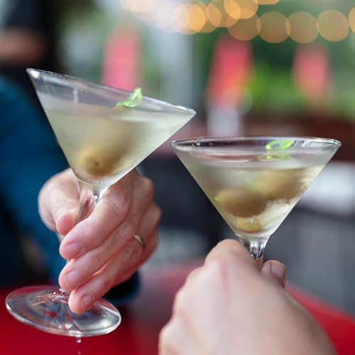 PARACITY Martini Glasses, Hand Blown Premium Martini Glasses, Perfect for Cocktails, Martinis (4)