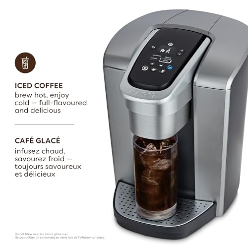 Keurig K-Elite Single Serve K-Cup Pod Programmable Coffeemaker (Brushed Silver)