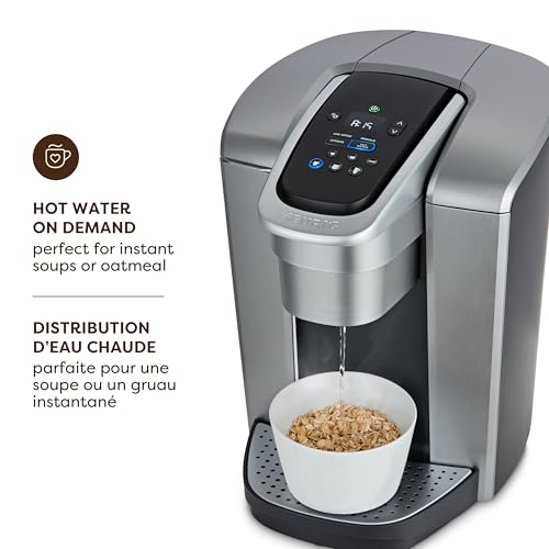 Keurig K-Elite Single Serve K-Cup Pod Programmable Coffeemaker (Brushed Silver)