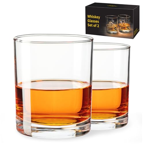Fruit Punch Whiskey Glasses Set of 2, 10 OZ Old Fashioned Glass, Whiskey Glasses in Bar and Party, Whiskey Glasses, Bourbon Glass, Liquor Vodka, Whiskey Gifts for Men, Gift for Men, Christmas Gift