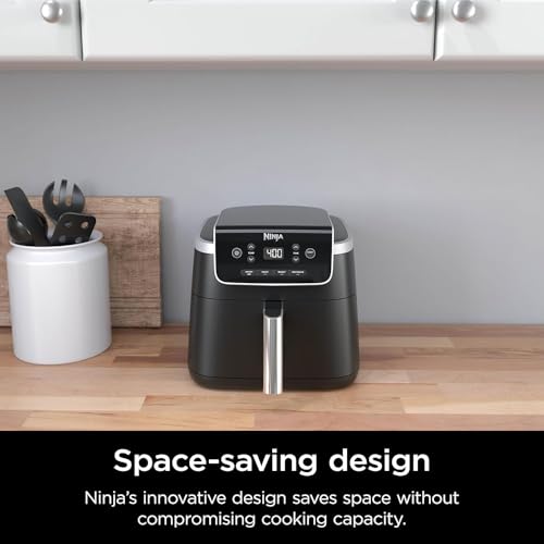 Ninja AF141 Air Fryer Pro 4in1 5QT Air Crisp Technology Nonstick Basket (Renewed) Bundle with 2 YR CPS Enhanced Protection Pack
