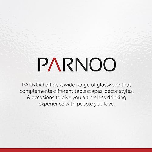 Pint Glasses Set of 6 - 16 oz Drinking Glasses Made for Cold Beverages - 16 oz Mixing Glass & Highball Set of 6 for Homes, Pubs & More - Freezer & Dishwasher-Friendly Cocktail Glasses, PARNOO