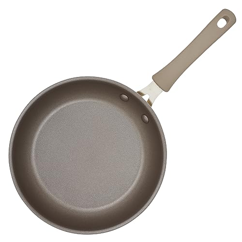 Rachael Ray Cook + Create Aluminum Nonstick Cookware Set, 10-Piece, Almond
