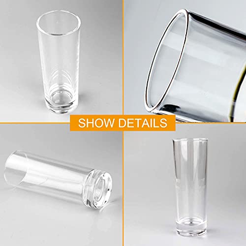 QAPPDA Glass Drinking Glasses 10 oz, Clear Highball Cocktail Glasses - Set of 12 with Heavy Base for Beverages, Juice, Cocktails