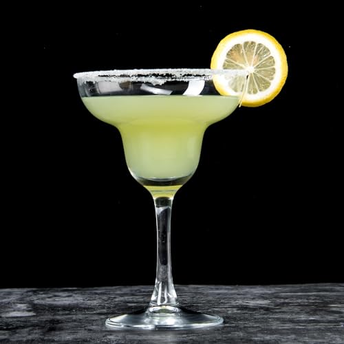 CYUFU Margarita Glasses Set of 7, Classic Clear Cocktail Glasses Set for Espresso Martini, Cosmopolitan, Manhattan, Housewarming, Engagement Party Gift, 10 Ounce Capacity