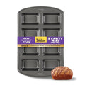 Wilton Gold Non-Stick Bakeware Mini Loaf - Baking Pan for Mini Banana Breads, Cakes & More - Made Without PFAS - Offers Even Heat Distribution & Hassle-Free Cleaning - 15 x 10 x 1.6 Inch, 8 Cavity