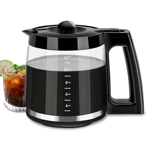 12-Cup Glass Replacement Carafe Compatible with Hamilton Beach Coffee Maker