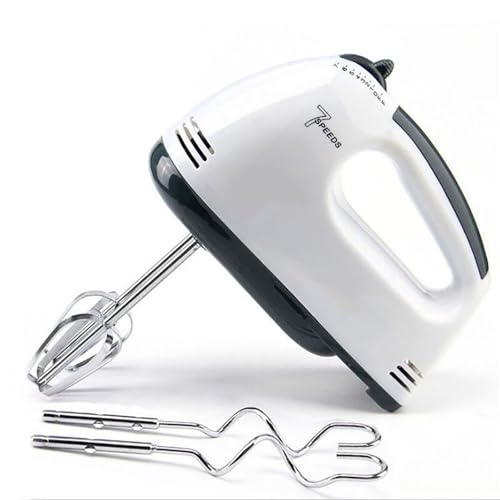 Electric Hand Mixer, 7 Speed Egg and Flour Automatic Mixing with Whisk for Cooking of Bread, Cake (1)