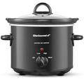 Elite Gourmet MST-350B Electric Slow Cooker, Adjustable Temp, Entrees, Sauces, Stews & Dips, Dishwasher Safe Glass Lid & Crock (3 Quart, Black)