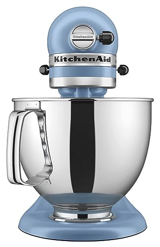 KitchenAid Artisan Series 5 Quart Tilt Head Stand Mixer with Pouring Shield KSM150PS, Blue Velvet