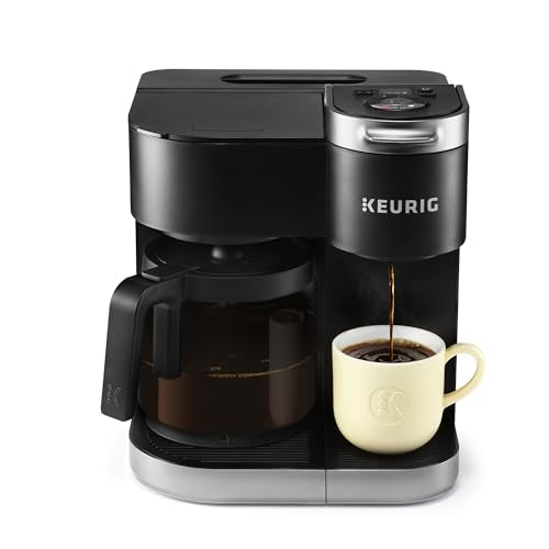 Keurig K-Duo Single Serve K-Cup Pod & Carafe Coffee Maker, with Multiple Brew Sizes, 60oz Removable