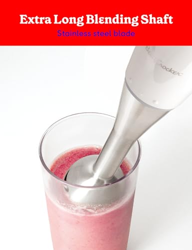 Betty Crocker 2-Speed Immersion Blender, 250 Watts, BC-4306W, White